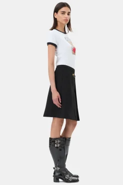 Short Sleeves*Ganni - Basic Jersey Bear Small T-Shirt BRIGHT WHITE