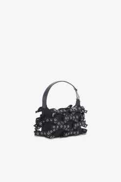 Bags*Ganni - Butterfly Small Pouch Bow Eyelet Denim