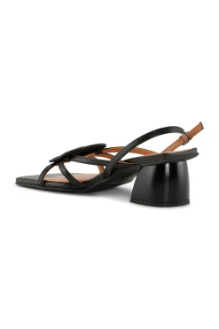 Talons|Sandals*Ganni - Butterfly Strass Kitten Heel Sandal BLACK