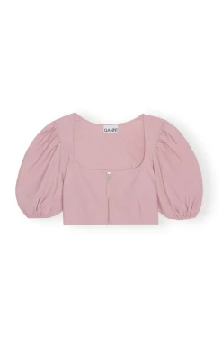 Blouses & Shirts*Ganni - Chinea Blouse Short Closure PINK FIRE