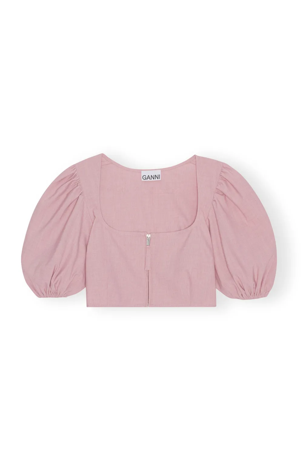 Blouses & Shirts*Ganni - Chinea Blouse Short Closure PINK FIRE