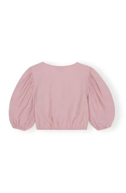 Blouses & Shirts*Ganni - Chinea Blouse Short Closure PINK FIRE