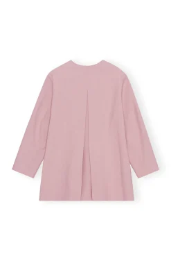 Blazers & Vestes*Ganni - Drapey Melange Oversized Blazer PINK FIRE