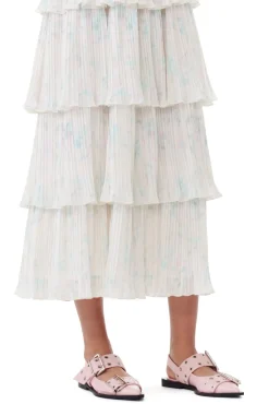 Talons*Ganni - Feminine Buckle Ballerina CHALK PINK