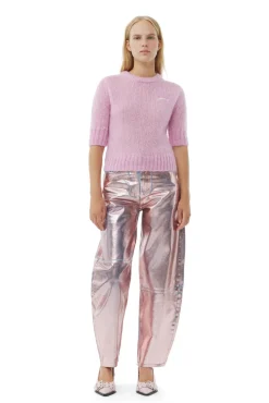 Large*Ganni - Foil Denim Stary LILAC SACHET