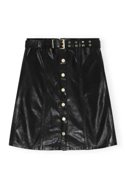 Without Sleeves*Ganni - Foli Denim Corsage BLACK