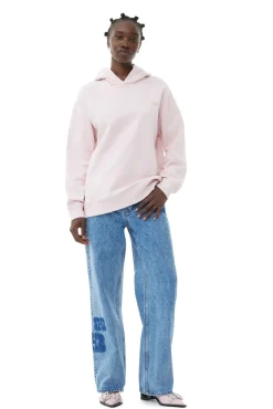 Sweatshirt*Ganni - Isoli Oversized Hoodie CHALK PINK