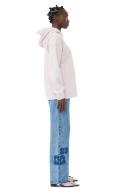 Sweatshirt*Ganni - Isoli Oversized Hoodie CHALK PINK