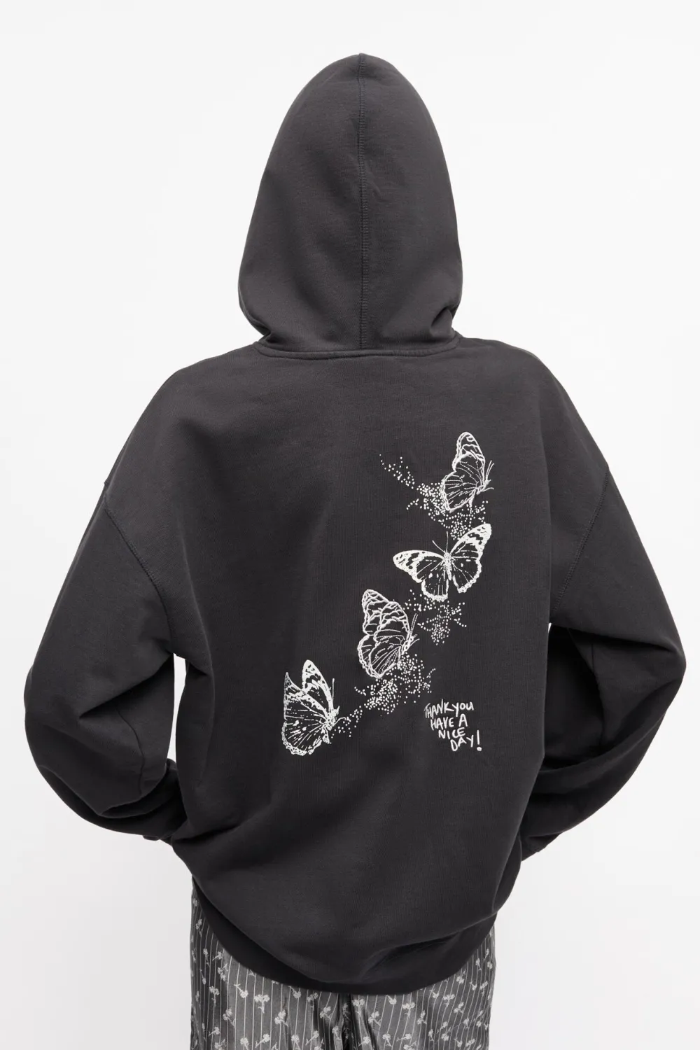 Sweatshirt*Ganni - Isoli Heart Oversized Hoodie PHANTOM