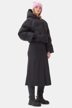 Matelassés & Duvets*Ganni - Nylon tech Puffer Short Jacket BLACK