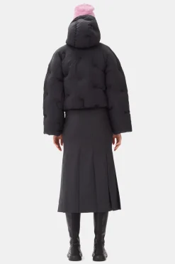 Matelassés & Duvets*Ganni - Nylon tech Puffer Short Jacket BLACK