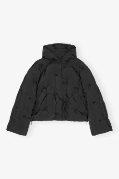 Matelassés & Duvets*Ganni - Nylon tech Puffer Short Jacket BLACK
