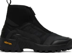 Booties & Boots*Ganni - Performance High Top Zip Sneaker BLACK