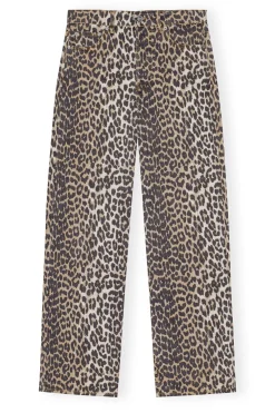 Large*Ganni - Print Denim Izey LEOPARD