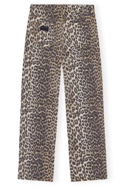 Large*Ganni - Print Denim Izey LEOPARD
