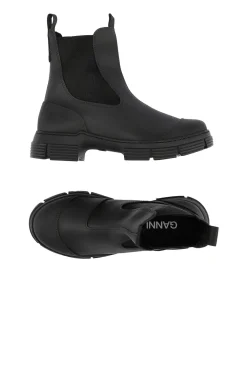 Booties & Boots*Ganni - Recycled Rubber City Boot BLACK