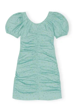 Short*Ganni - Short Dress Swept at Col En U In Printed Cotton