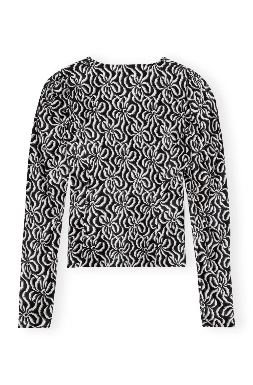 Blouses & Shirts*Ganni - Silk stretch satin blouse BLACK