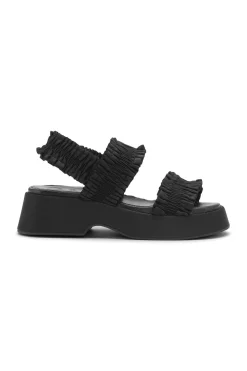 Sandals*Ganni - Smock Platform Sandals BLACK