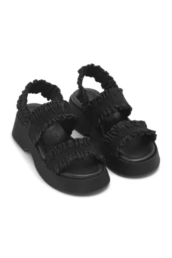 Sandals*Ganni - Smock Platform Sandals BLACK