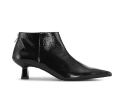 Booties & Boots*Ganni - Soft Pointy Crop Boot Naplack BLACK
