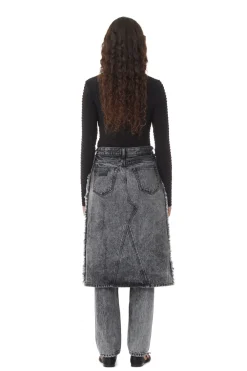 Blouses & Shirts*Ganni - Stretch Seersucker Blouse BLACK