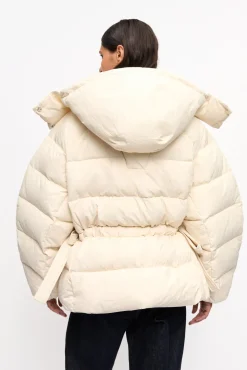 Matelassés & Duvets*Ganni - Tech Seersucker Oversized Puffer Jacket TOFU