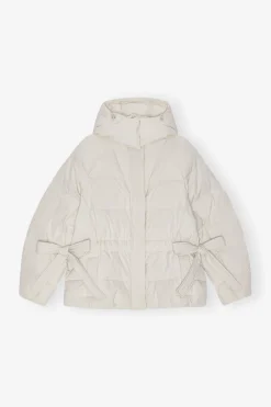 Matelassés & Duvets*Ganni - Tech Seersucker Oversized Puffer Jacket TOFU