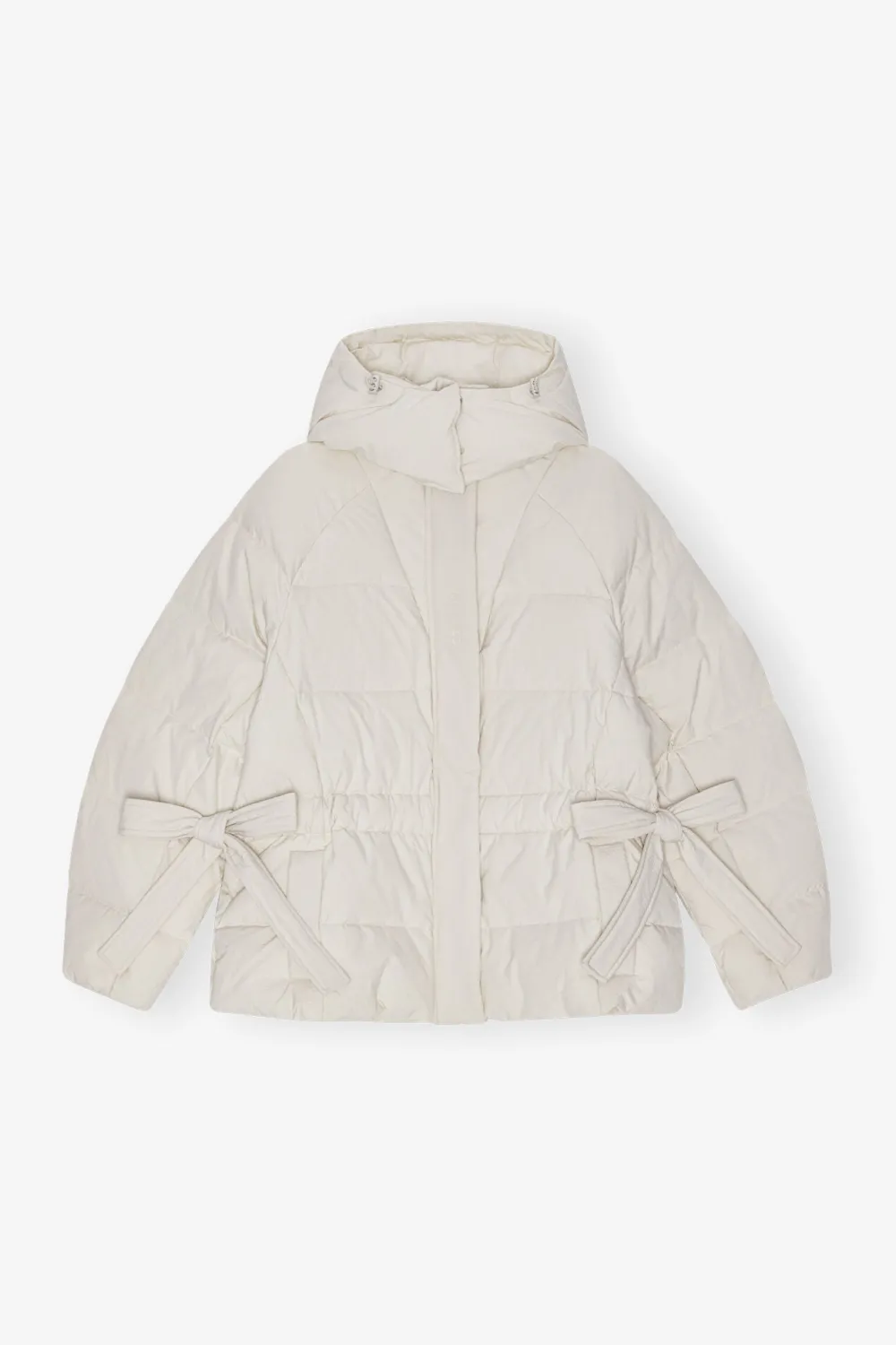 Matelassés & Duvets*Ganni - Tech Seersucker Oversized Puffer Jacket TOFU