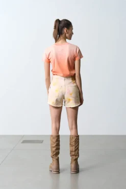 Shorts*Haikure Sharon Tie Dye Short ORANGE