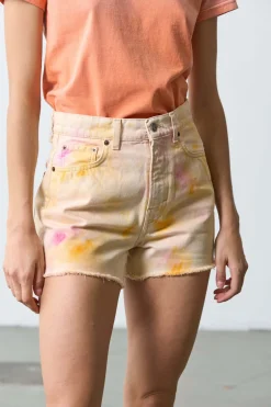 Shorts*Haikure Sharon Tie Dye Short ORANGE