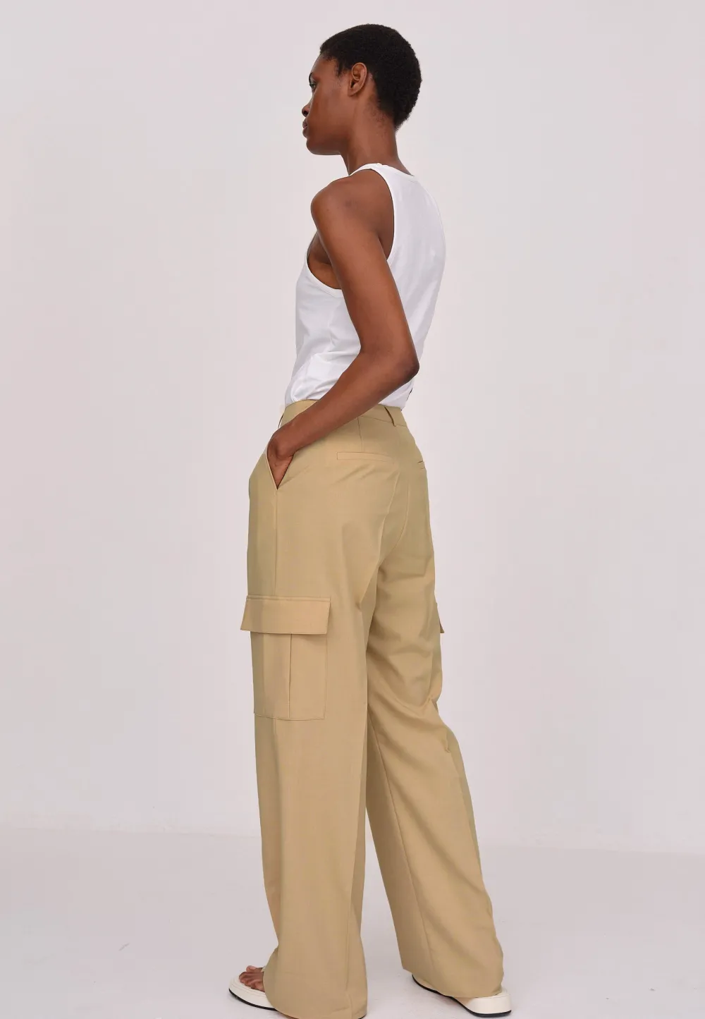 Trouser|Cargo*HERSKIND - Louise Pants CROISSANT