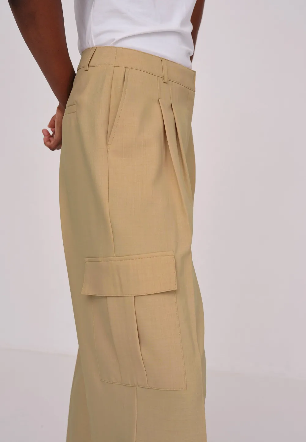 Trouser|Cargo*HERSKIND - Louise Pants CROISSANT