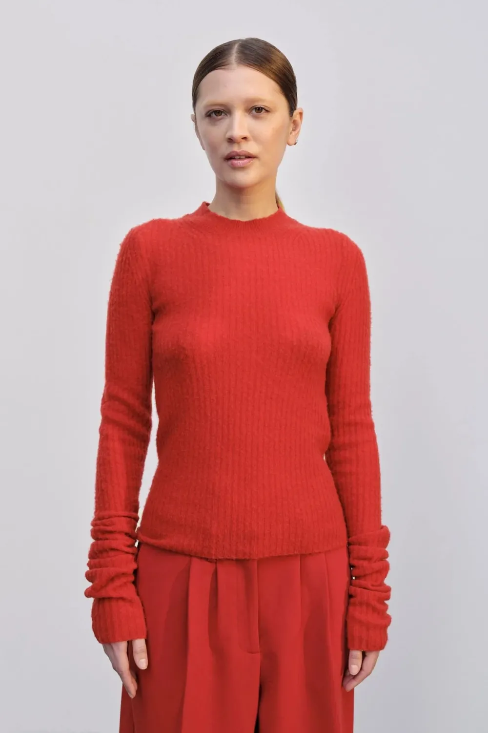 Wool & Cashmere*HERSKIND - Tony Knit Blouse RED