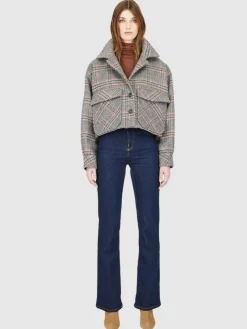 Yarns*Hiso - Abigail Jacket CHARCOAL CHECK