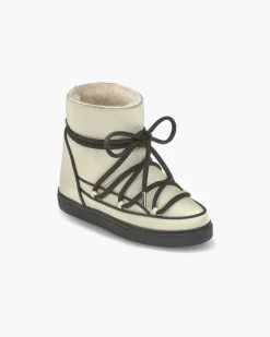 Booties & Boots*Inuikii - Pastel Full Leather Wedge Boots BEIGE