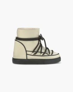 Booties & Boots*Inuikii - Pastel Full Leather Wedge Boots BEIGE