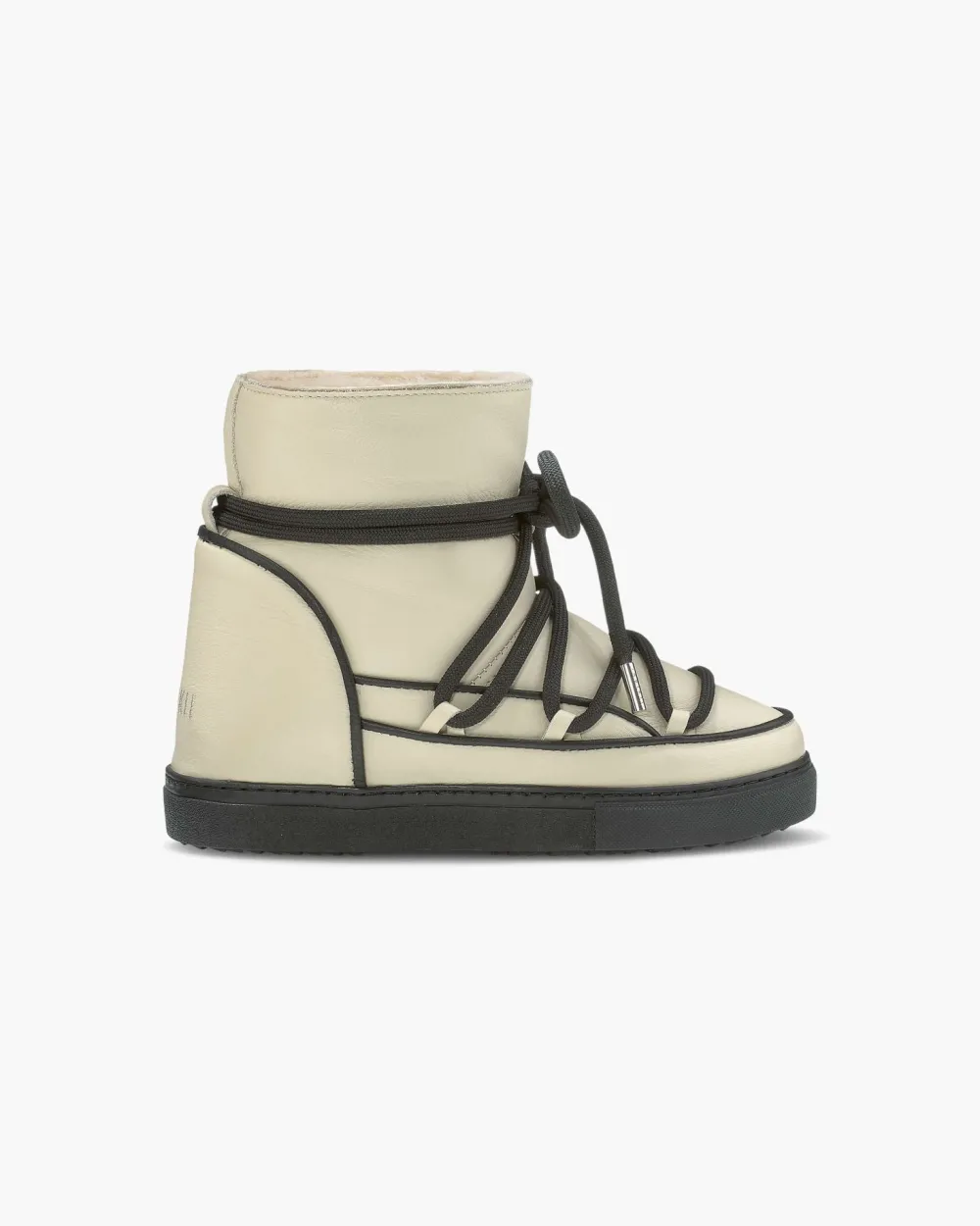 Booties & Boots*Inuikii - Pastel Full Leather Wedge Boots BEIGE