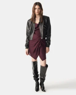 Occasions|Short*IRO Paris - Lipa Dress BURGUNDY