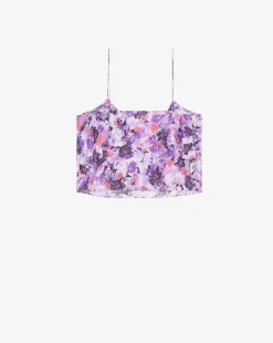 Without Sleeves*IRO Paris - Why Top PURPLE MULTICO