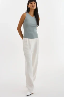 Without Sleeves*Lamarque - Ambra Knit Tank Top EUCALYPTUS