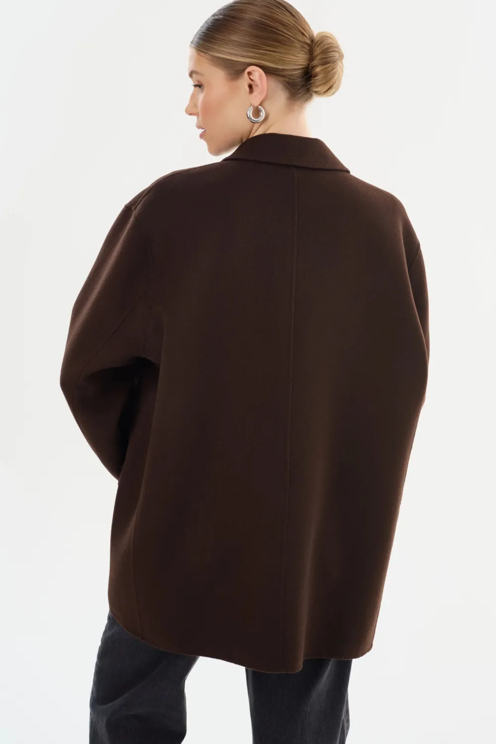 Blazers & Vestes*Lamarque - Ennis Oversized Wool Blazer DARK BROWN