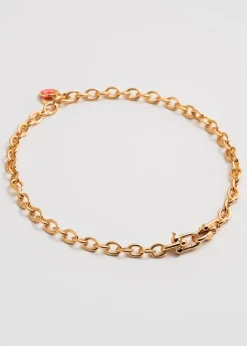 Colliers*Mademoiselle Jules - Gold Cable Girl Necklace + Protection Evil Eye Talisman