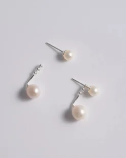 Earrings*Mademoiselle Jules - Mini Pearl Stud & Ear Jacket