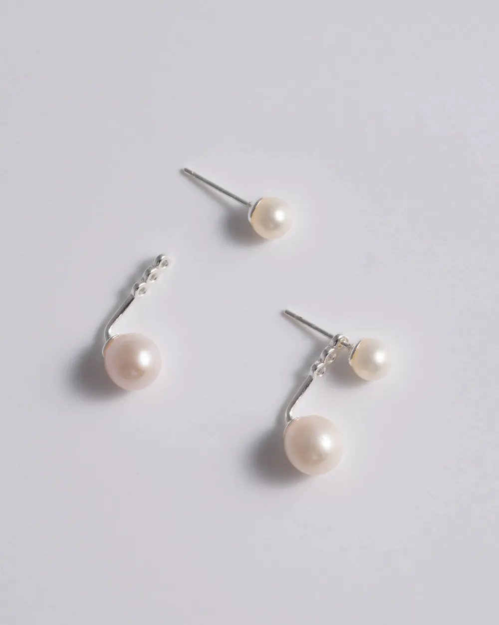 Earrings*Mademoiselle Jules - Mini Pearl Stud & Ear Jacket
