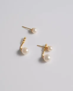 Earrings*Mademoiselle Jules - Mini Pearl Stud & Ear Jacket