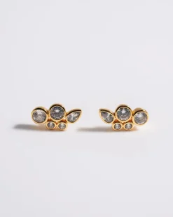 Earrings*Boutique Billie Mademoiselle Jules - Multi Crystal Bezel Ear Studs