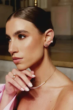 Earrings*Boutique Billie Mademoiselle Jules - Multi Crystal Bezel Ear Studs