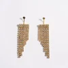 Earrings*Mademoiselle Jules - Pave Tassle Ear Jacket Gold