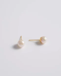 Earrings*Mademoiselle Jules - Pearl Studs